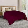 thumbnail image 2 of Cobertor Ligero Matrimonial Elefantito Color Vino Liso Ultrasuave, 2 of 7