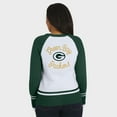 thumbnail image 5 of Women's WEAR by Erin Andrews White/Green Green Bay Packers Colorblock Raglan Sweater, 5 of 5