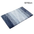 thumbnail image 2 of Bearachild Alfombrilla antideslizante Baño Entrada interior Alfombra absorbente Gradiente Reutilizable Alfombra cómoda para el piso Suministros de limpieza para el hogar Azul Blanco 50x80cm, 2 of 6