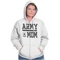 thumbnail image 5 of US Army Mom Military Star Logo Zip Hoodie Sweatshirt Women Brisco Brands X, 5 of 6