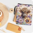 thumbnail image 3 of HELLHERO Calf Floral Design Book Cover Sleeve Pouch with Lightweight for Books Lovers Book Organizer Bag Storage & Portability for Bible or Book, 3 of 8