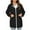 *Black, variant on CENGNIAN No Boundaries Women's Lightweight Hooded Rain Jacket,Ladies Waterproof Windbreaker with Adjustable Waist,Outdoor Casual Trench Coat For Women,Navy,Size S