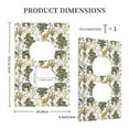 thumbnail image 3 of Disketp Vintage Animals Palm Tree Decorative Light Switch or Outlet Wall Plate with Safety Cover-Style S, 3 of 6