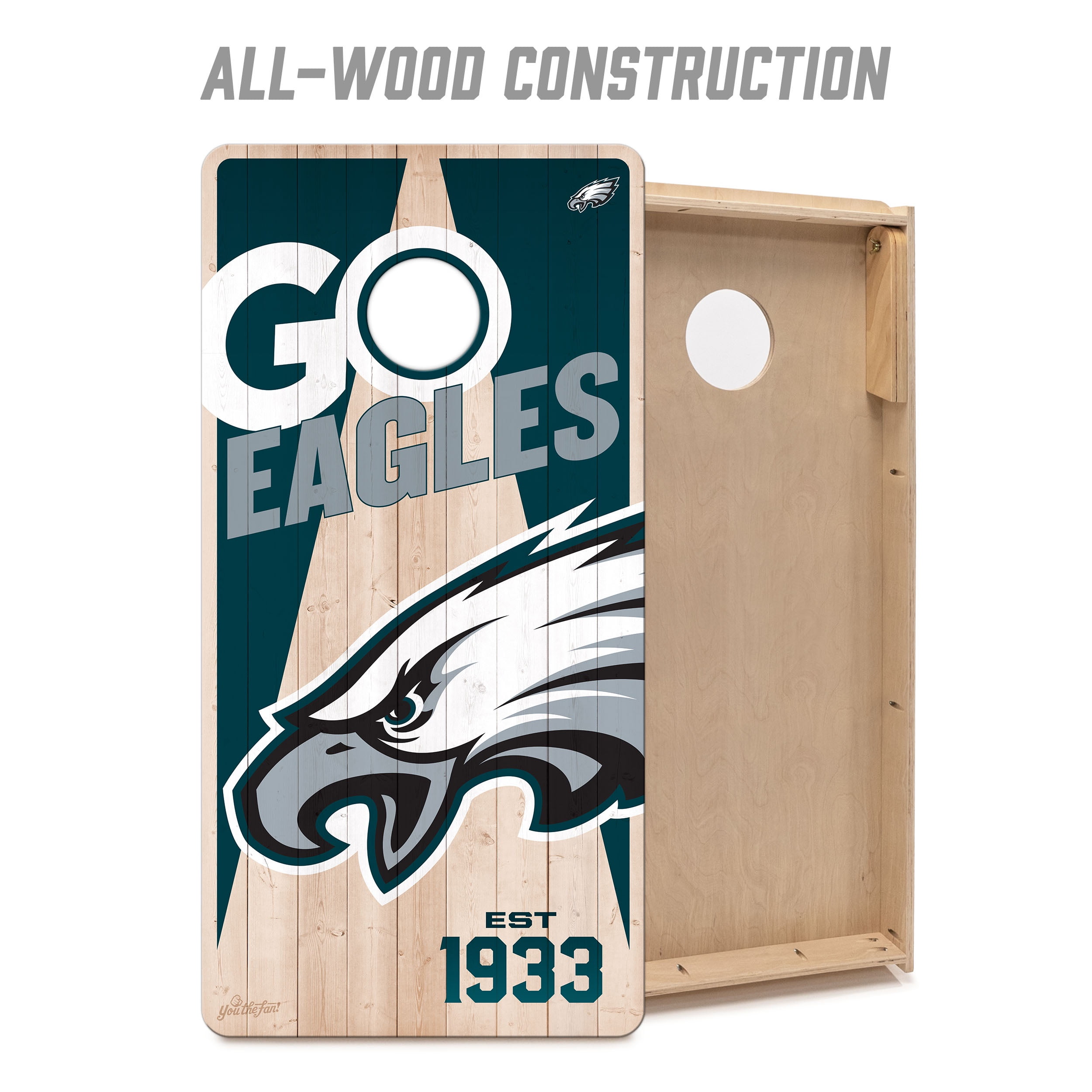 YouTheFan NFL Philadelphia Eagles 2' x 4' Cornhole Game