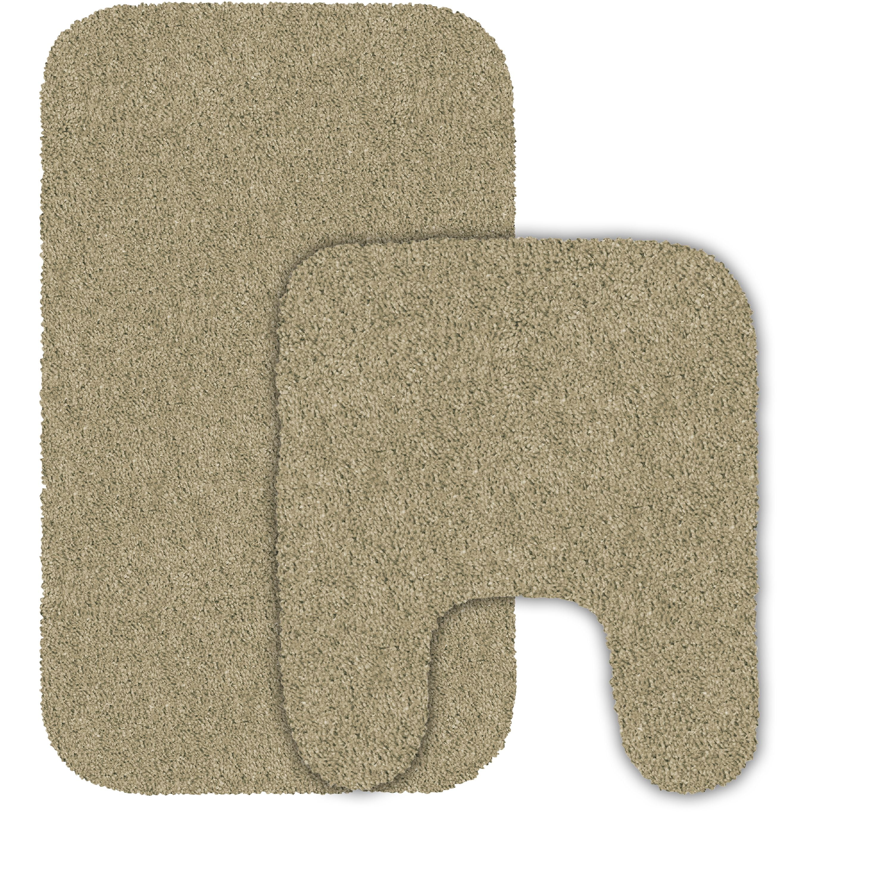 2 pack Mainstays Basic Bath Rug Set, 19.5" x 22" Contour & 19.5" x 32