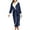 Navy, variant on hxobax Womens Thicker Flannel Full-Length Robe, Ladies Plush Soft Comfy Sleepwear Bathrobes Winter Shawl Collar Robes Colorblock Fleece Spa Bathrobe Belt Housecoat Nightgowns,Army Green,XX-Large