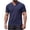 Navy, variant on Zekutng Mens T-Shirts Solid-Color V-Neck Pullover Short-Sleeve Shirt,Sizes S-3XL