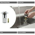thumbnail image 4 of Wildspress Sink Stopper,Sink Stopper Hair Catcher,Pop Up Sink Drain Filter with Removable Stainless Steel Hair Catcher Basket,for Bathroom Sinks, Bathtubs, Showers & Floor Drains, 4 of 7