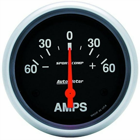 Autometer 3586 Sport-Comp Ammeter, 2-5/8", 60A, Electric