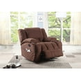 thumbnail image 4 of Nathaniel Home Lyla Chocolate Plush Microfiber Recliner, 4 of 5