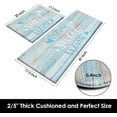 thumbnail image 5 of Blue Anti-Fatigue Kitchen Rug Set of 2 Home Sweet Wood Farmhouse Vintage Cushioned Kitchen Floor Standing Mat Waterproof Non-Slip Kitchen Mat and Rugs PVC Ergonomic Comfort Foam Rug, 5 of 6