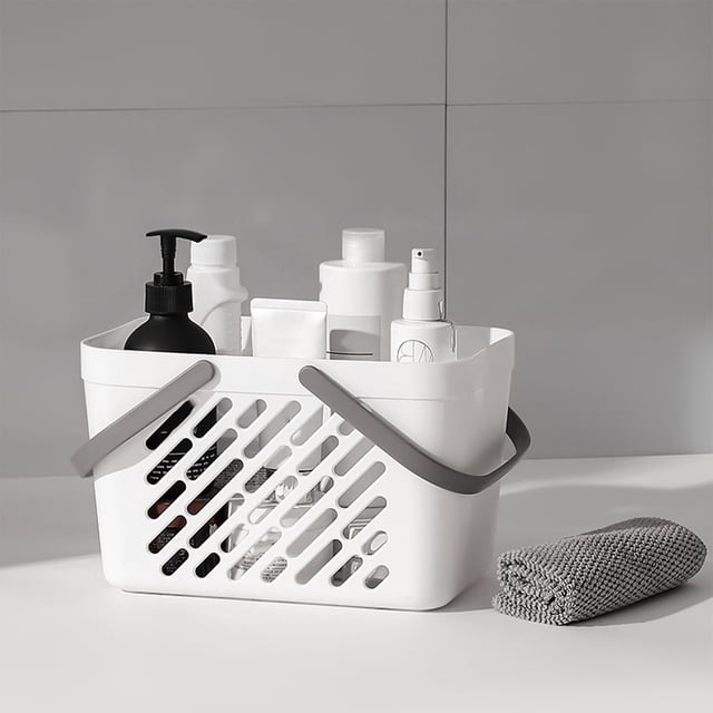 Panier de Douche de Salle de Bain à Main, Panier d'Égouttage pour Rangement en Dortoir avec Maille à Séchage Rapide et Conception Résistante à la Rouille pour Étudiants Universitaires et Petites Salles de Bain Sopatenor