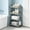 4-Tier, variant on LiUMX Freestanding Plastic Storage Shelf, 4 Layer Multipurpose Organizer Rack, Gray Indoor Household Shelving for Kitchen Bedroom Office Space Saving