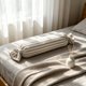 thumbnail image 1 of 19.6in ice silk Cool Candy Shaped Neck Pillow Breathable Striped Bolster Pillow For Cervical Support, 1 of 6