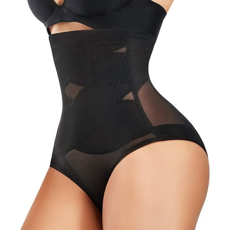

Nebility Shapewear for Women Waist Trainer Tummy Control Butt Lifter Panties Hi-waist Short Stomach Body Shaper Cincher Girdle(Black XL)