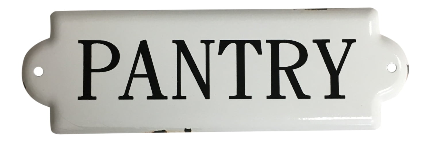 Pantry Enameled Metal Wall Sign Plaque 10 Inches Walmart Com