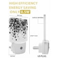 thumbnail image 3 of Night Lights Auto Sensor Black Ink Points Plug-in LED Nightlights Lamp Dusk to Dawn for Living Room, Bedroom, Bathroom, Hallway, Stairways Home Wall Decor, Abstract Art Bubble Night Light, 3 of 9