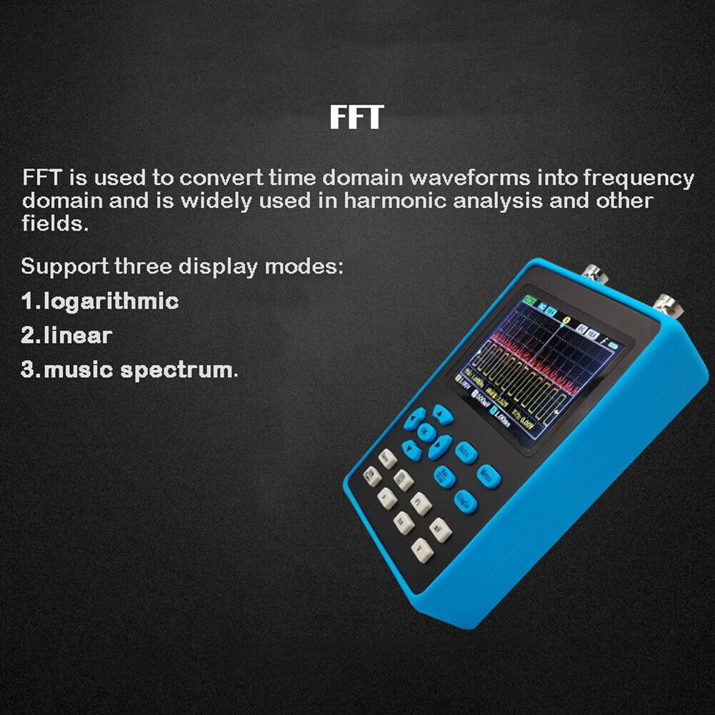 Portable DSO2512G 120M Bandwidth Dual Channel Oscilloscope +FPGA+ADC