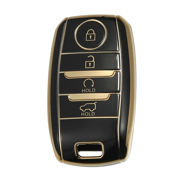 Unique Bargains TPU for Smart Key Fob Case Cover for Kia Forte Koup for Kia Niro for Kia Optima for Kia Sorento Black