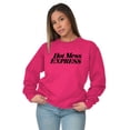 thumbnail image 5 of Hot Mess Express Rebel Girly Messy Women Crewneck Sweatshirt Brisco Brands X, 5 of 6