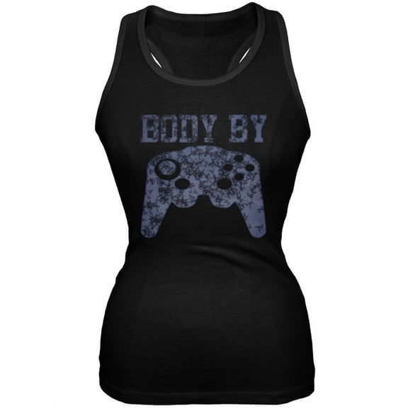 Body by Console Black Juniors Soft Tank Top - Large