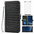 thumbnail image 1 of Étui pour Samsung Galaxy S8, Étui de Téléphone Mobile avec Porte-Cartes, Étui de Protection à Rabat avec Support - Noir, 1 of 7
