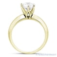 thumbnail image 4 of Round Cut Charles & Colvard Moissanite 6-Prong Knife-Edge Solitaire Engagement Ring in 14k Yellow Gold, 4 of 5