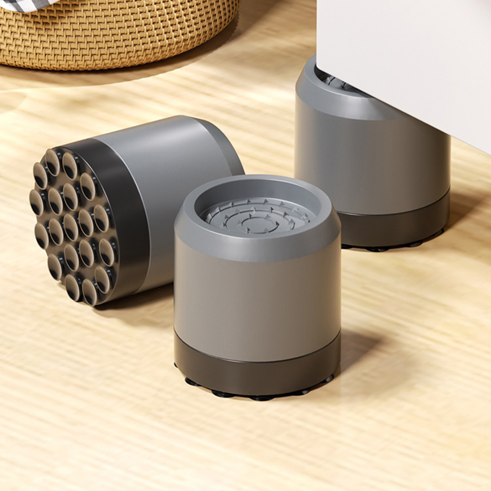 8Pieces Nonslip Plastic Pads for Washers and Appliances to Minimizing Vibrations and Protect Surfaces from Damage