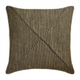 thumbnail image 1 of Fundas de almohada en verde azulado y beige, 35 x 35 cm (14 x 14 pulgadas), cojines decorativos de yute y lino a rayas para sofá, estilo contemporáneo con estampado de rayas - Combinación de yute, 1 of 5