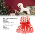 thumbnail image 3 of Soft Skin Friendly Cute Father Christmas Pattern Dog Christmas Apparel, Polyester Material, Suitable For Daily Party, Walking, 3 of 8