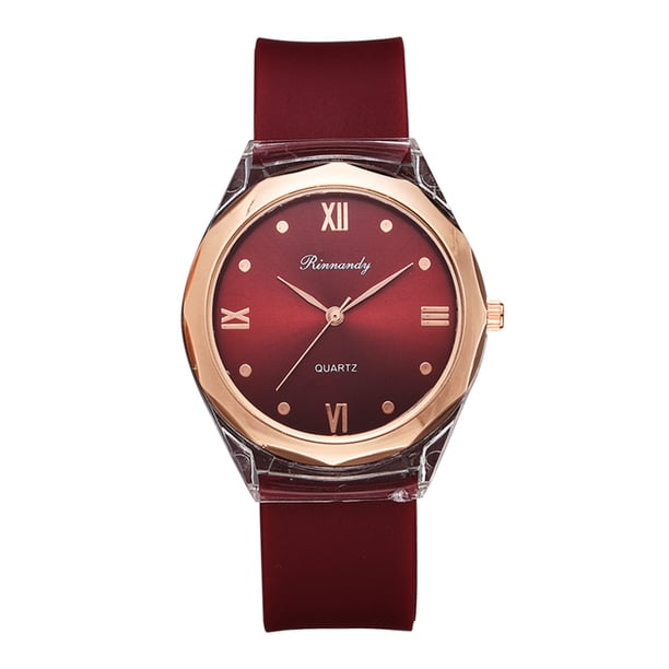 Rinnandy elegante moda minimalista con correa Dial reloj de cuarzo para mujer reloj de regalo Wmkox8yii gfajkfgbkjabf1766