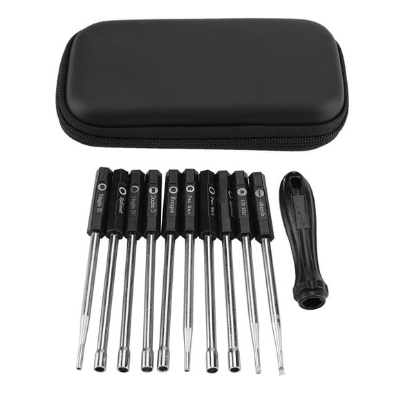 Garosa Screwdriver Card Tool, Carburetor Adjustment Set, 10 PCS Carburetor Adjustment Set Screwdriver Card Tool Splined Pacman Double D Type