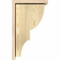 thumbnail image 3 of 8"W x 12"D x 20"H Ridgewood Rough Sawn Corbel w/Backplate, Douglas Fir, 3 of 9