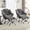 Gray, variant on MOONMISS Corduroy Upholstered Oversized Lazy Chair with Folding Ottoman and a Side Pocket-White
