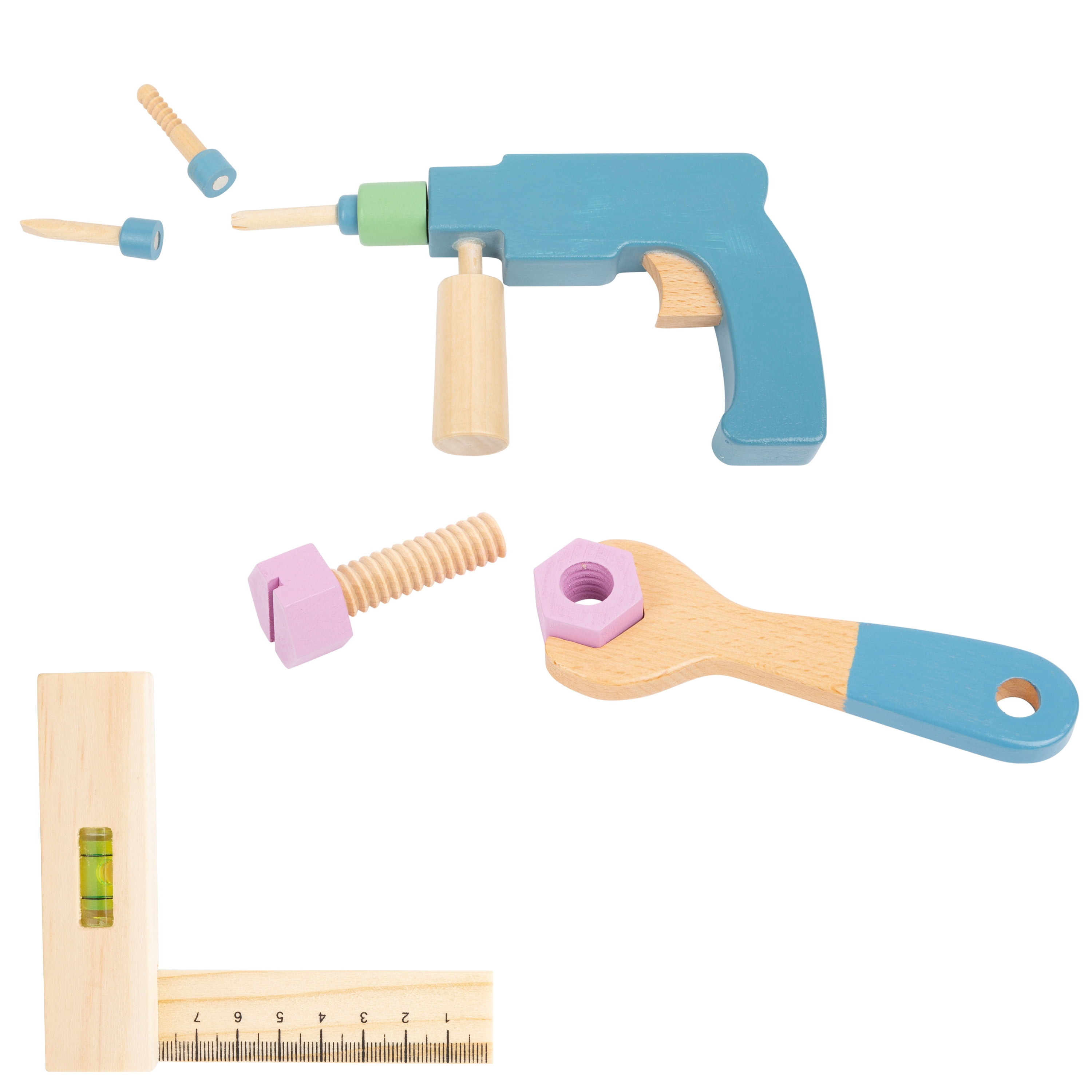 Small Foot Wooden Toys, Unisex - Premium Nordic Toolbox Playset