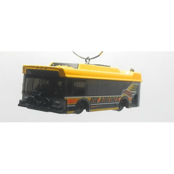 Christmas Ornament for Transit Bus Yellow/ HW Airlines Decal
