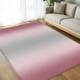 thumbnail image 4 of Grey Light Pink Ombre 5x8 Area Rugs, Modern Abstract Art Gradient Non-Skid Rubber Backing Large Rectangle Rugs - Living Room Bedroom Home Office, Indoor Floor Mat Carpets Washable Rug, 4 of 9
