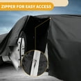 thumbnail image 4 of Unique Bargains 1 Pc Universal Car Cover Waterproof All Weather Automotive Outdoor Anti-UV Sun Rain Protection Full Exterior Cover Aluminum Film Cotton Black for Truck Length 251" to 266", 4 of 5