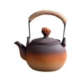 thumbnail image 1 of Abbracc Ceramic Tea Pot with Rope Wrapped Handle Tea Kettle for Hotel Kitchen Hiking roped handle, 1 of 9