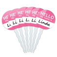 thumbnail image 1 of Lottie Hello My Name Is Cupcake Picks Toppers - Set of 6, 1 of 1