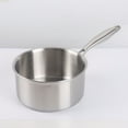 thumbnail image 4 of Multipurpose Stainless Steel Saucepan with Glass Lid, Tri-Ply Induction Compatible Pot, Oven-Safe Small Sauce Pan with Ergonomic Handle for All Cooktops, 4 of 4