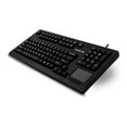 thumbnail image 2 of cherry compact qwerty mechnical usb keyboard with touchpad - 104 keys, 16" wide, black (g80-11900lumeu-2), 2 of 3