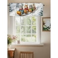 thumbnail image 2 of Cat Sled Ski Valances for Windows Winter Snow Sweater Christmas Rod Pocket Curtains Valance Short Window Treatment Drapes for Living Room, Bedroom Bathroom 42"&nbsp;W x 18" L, 2 of 5
