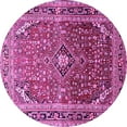 thumbnail image 1 of Ahgly Company Indoor Round Persian Purple Traditional Area Rugs, 6' Round, 1 of 4