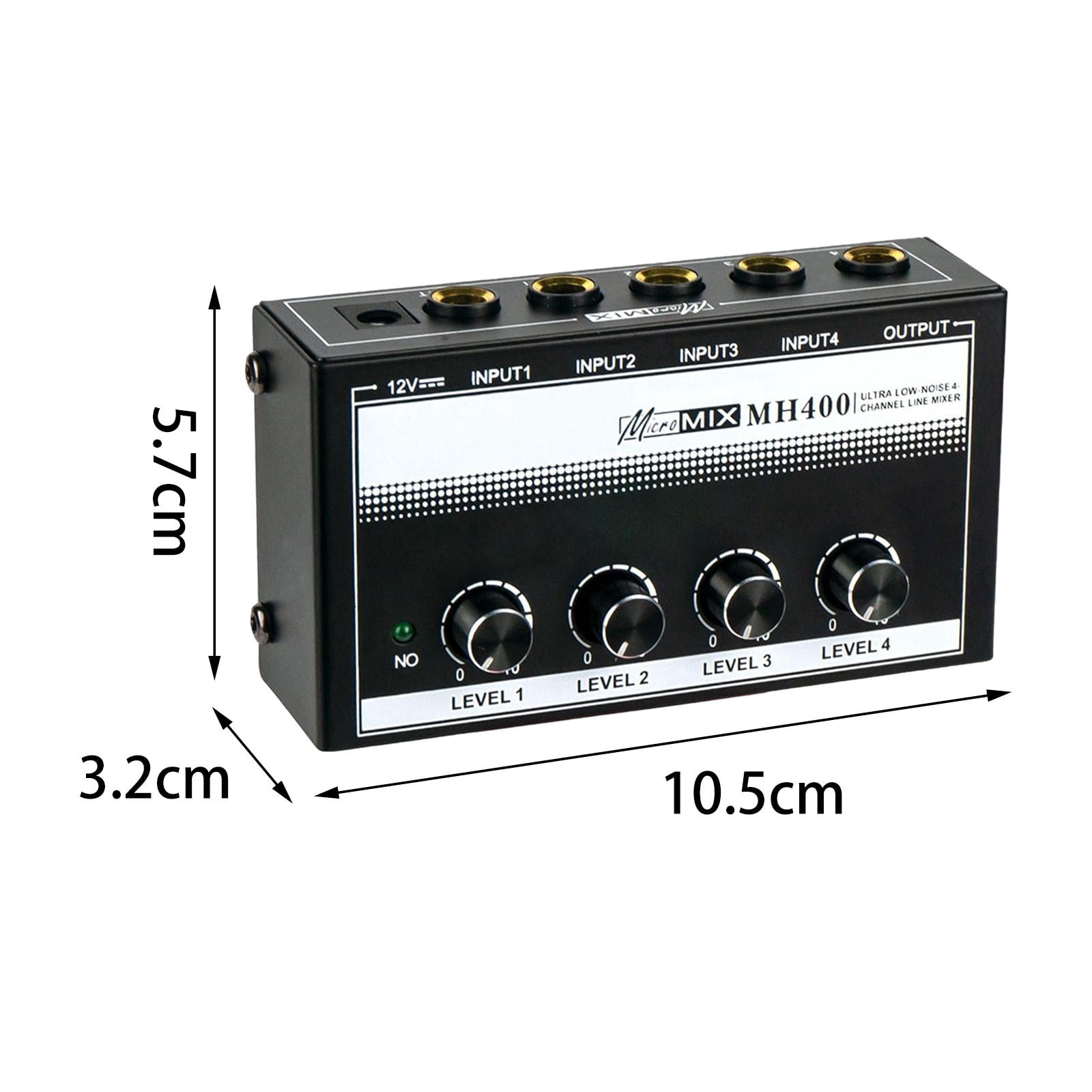 LeeQinersw Sound Mixer Volume Control Audio Sound Mixer for Microphone Keyboards Bass