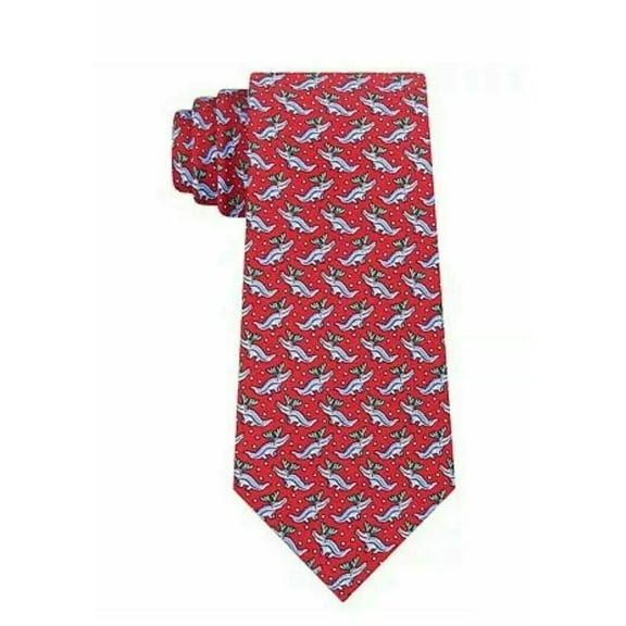 Tommy Hilfiger Men’s Assorted Slim Holiday Silk Ties (Red)