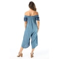 thumbnail image 3 of Riviera Sun Jumpsuit Romper (Light Denim, 1X), 3 of 3