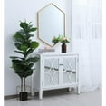 thumbnail image 4 of Metal frame hexagon mirror 24 inch in Brass, 4 of 5