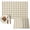Tan, Cream, Soft Brown, Khaki, variant on Beige Brown Plaid Placemats Set of 6, Vintage Farmhouse Checkered Rustic Washable Wipeable Table Mats for Dining Tables, Indoor Outdoor Kitchen Place Mats for Holiday Party Table Decor