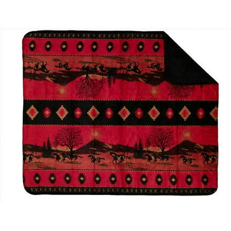 Denali Throws Running Horses Double-Sided Throw